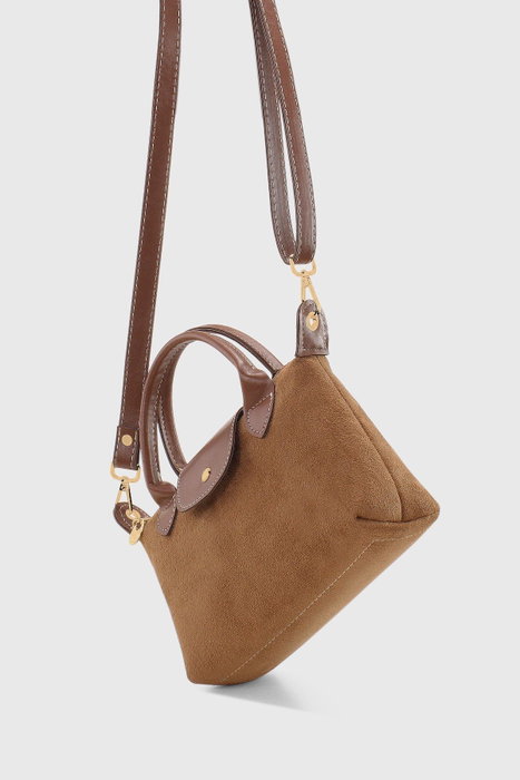 Zoozie Bags Bolsa de Hombro de Ante Tan